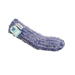 Muk Luks Infused With Shea Butter Faux Shearling Purple/White Cabin Socks L/XL